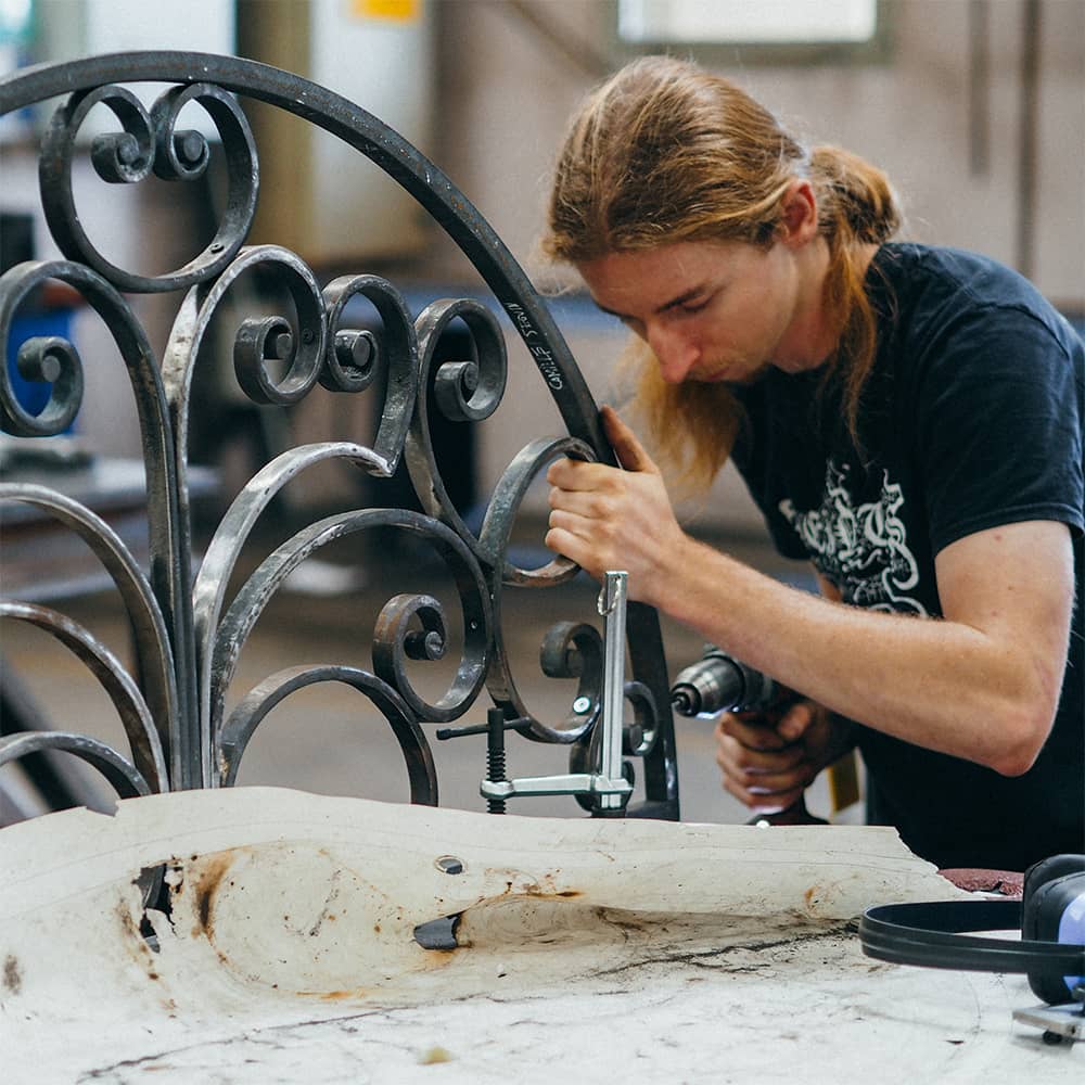 Camille Seguin ferronnier d'Art et meilleur apprenti de France 2021