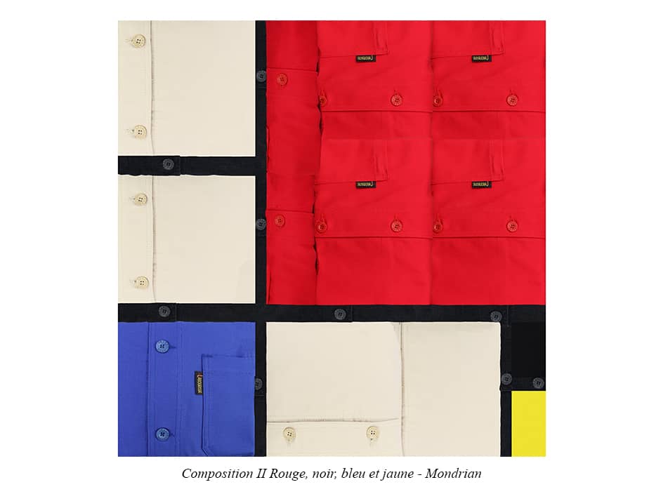 Composition II Rouge, noir, bleu et jaune - Mondrian
