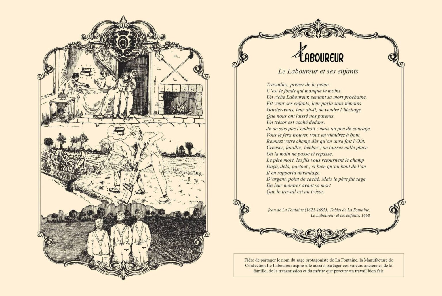 Le Laboureur et ses enfants Morale et valeurs