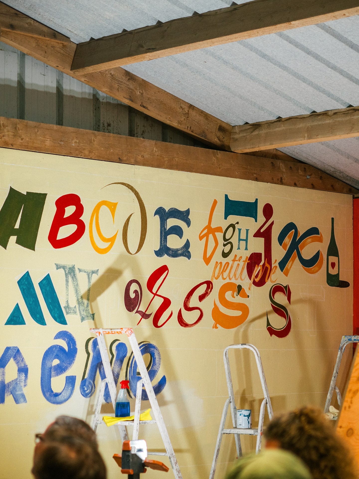 Mur alphabet Martre Peinture