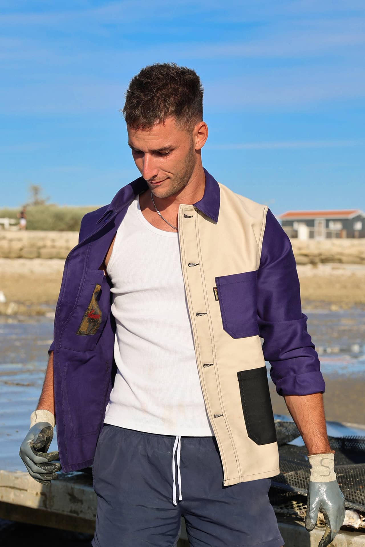 Veston coltin en moleskine lourde traditionnelle Le Minor x Le Laboureur